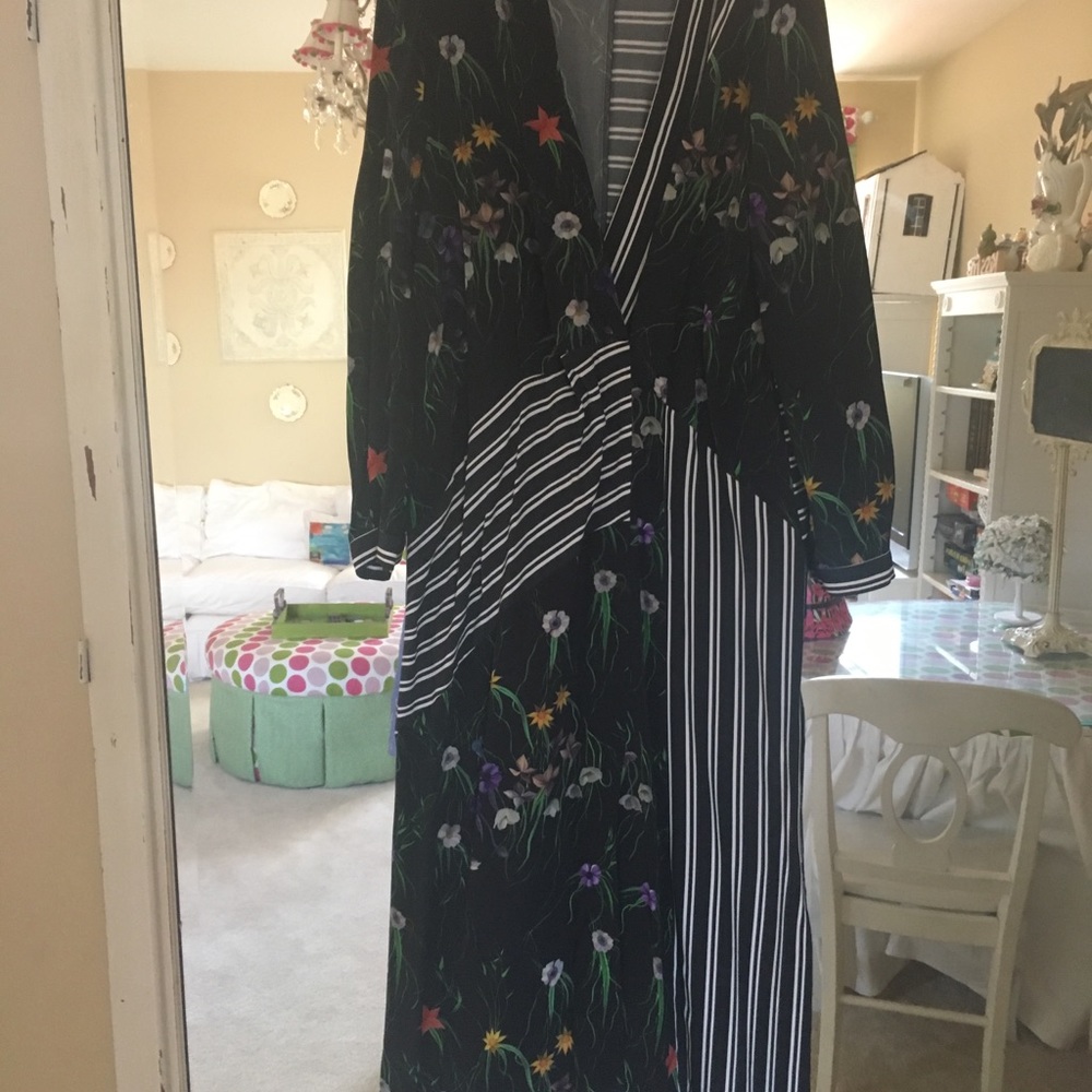 H&M floral/stripe dress